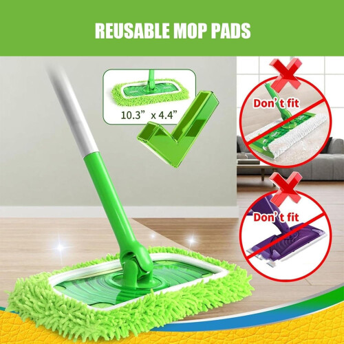 Panos de microfibra reutilizáveis e laváveis para esfregões planos. 1