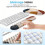 Εργονομικά Mouse Pads 3 τεμαχίων με υποστήριξη καρπού και σετ σαλονιού, αφρός μνήμης, 5