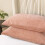 Capas de Almofada Decorativas 20x26 Polegadas, Pacote com 2, em Chenille Macio, Tamanho Padrão, para Sofá, Cama, Sala de Estar, Cor Rosa Claro 3