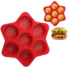 Moule à hamburger en silicone à 6 cavités