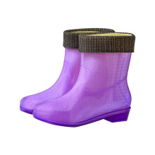 Stivali da pioggia da donna, stivali da pioggia alla caviglia, impermeabili, antiscivolo, scarpe casual, stivali da pioggia corti, gambale largo,