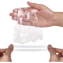 40 élastiques transparents larges (10 mm) en TPU, résistants, pour livres, appareils photo, fournitures de bureau et cuisine.