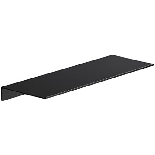 Schwarzes Metall-Schweberegal, 16 Zoll