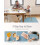 Tapete impermeável Baby Splat para cadeira alta, 128 x 128 cm (50,4 x 50,4 polegadas). 5