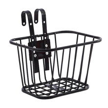 Panier pour vélo enfant, panier en fil de métal pour tricycle, portable et simple.