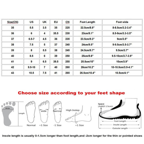 Scarpe basse comode e casual da donna/ragazza, taglie forti, slip-on. 2