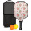 Σετ κουπιών Pickleball με κουπιά από fiberglass σε σχέδια λουλουδιών, 2 μπάλες και τσάντα – 1