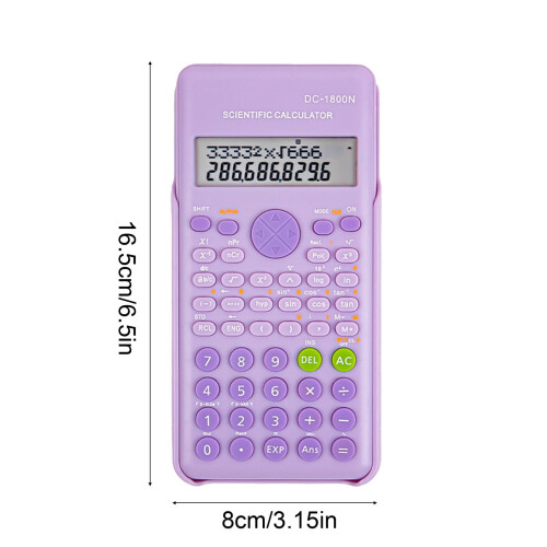 Calculadora científica com 240 funções e visor de 2 linhas. 1