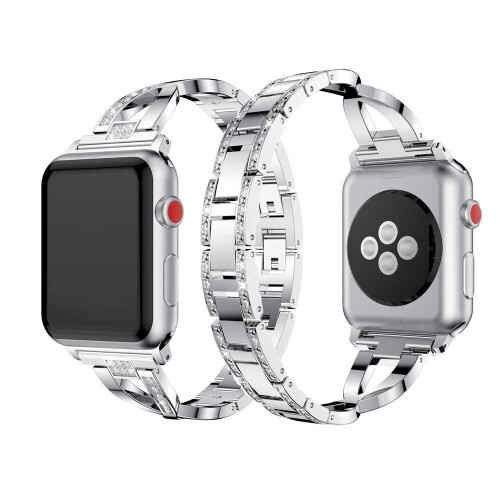 Λουράκι καρπού συμβατό με το Apple Watch Series8 7SE για γυναίκες, μεταλλικό λουράκι από 1