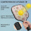 Σετ κουπιών Pickleball με κουπιά από fiberglass σε σχέδια λουλουδιών, 2 μπάλες και τσάντα – 4