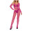 Mono de pijama sin tirantes de malla transparente para mujer, de nailon y elastano. 1