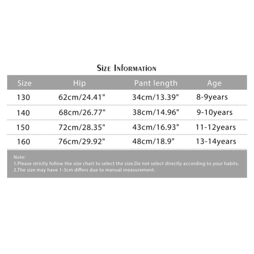 1 πακέτο παιδικών αθλητικών σορτς για κορίτσια, σορτς ποδηλασίας, βαμβακερά σορτς 1