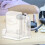 Επιτραπέζιος αποθηκευτικός χώρος Simple3-Cell Clear για καλλυντικά, βαμβάκι, χαρτικά, 6