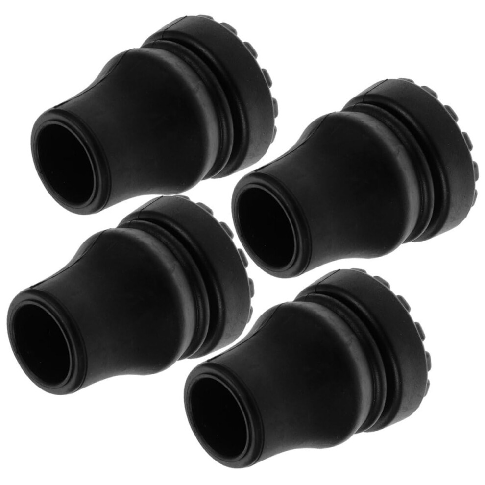 Crutch Tips AntiSlip Rubber Grip for Walking Sticks and Trekking Poles Shock Absorbing 4pcs Durable