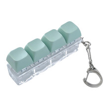 Billentyűzetkattintó Fidget Clicker Fidget játék Fidget kulcstartó Mini Fidget játékok Kék
