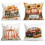 Conjunto de 4 capas de almofada de outono, 45x45cm (18x18 polegadas). 1