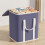 Large Capacity Storage Bin – Foldable Clothes Organizer with Reinforced Handles & Lids 4