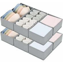Foldable Fabric Drawer Organisers Set of 8