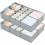 Foldable Fabric Drawer Organisers Set of 8 1