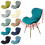 Housse de chaise papillon en polaire élastique 53 x 41 cm 3