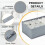 Foldable Fabric Drawer Organisers Set of 8 2