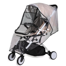 Regenbestendige kinderwagenhoes Universele waterdichte transparante kinderwagenhoes voor wind, sneeuw, stof en ventilatie.