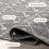 Moroccan Blythe area rug dark grey 2x6 ft 6