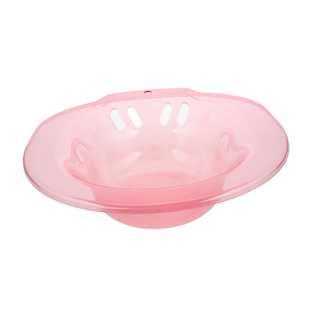 Pink Sitz Bath Basin For Hemorrhoid Relief And Postpartum Recovery, Bowl For Home Or Hospital Use