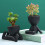 Vaso in ceramica per piante grasse, cactus e piante aeree (1 pezzo) 3