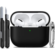 Custodia in morbido silicone per AirPods Pro 2 con kit di pulizia e portachiavi, compatibile con la ricarica wireless, adatta ad AirPods Pro di prima