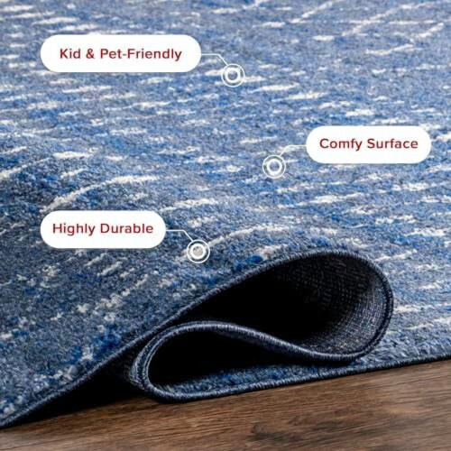 Moroccan Blythe area rug dark blue 2x3 ft 2