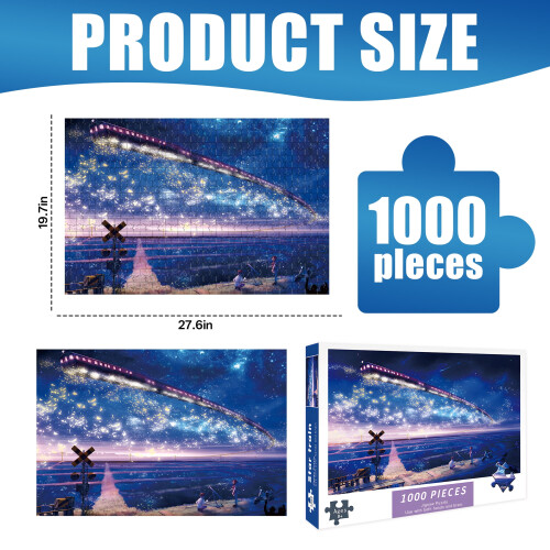 Παζλ Starry Train για Ενήλικες 1000 Τεμάχια 1