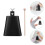 Σετ τυμπάνων, αξεσουάρ κρουστών, μαύρο cowbell με knock stick (4 ίντσες) 1