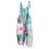 Macacão feminino boho floral em bambu modal com decote em V e costas nuas. 1