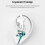 Auricolari in-ear con isolamento acustico, cuffie cablate e microfono da 3,5 mm. 8