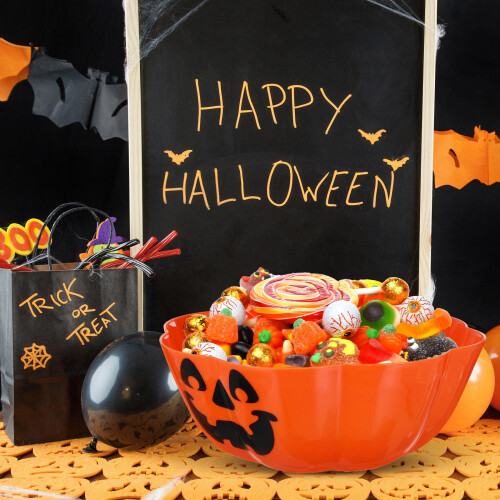 Large Candy Bowl Orange 1 Pc 11.6X11.6X4.7In 1