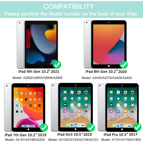 Θήκη iPad10.2 με αποσπώμενο πληκτρολόγιο Bluetooth, μαγνητική 1