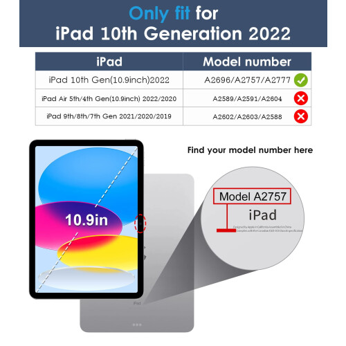 Λεπτή θήκη Smart Keyboard για iPad10 10,9 ιντσών 2022 Ροζ 1