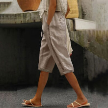 Dames casual shorts in de uitverkoop, zomerkleding voor dames met elastische tailleband en zakken, korte broekjes, casual stretchbroek met zakken
