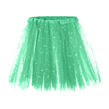 Saia tutu verde sem mangas para meninas – Saia rodada de balé, saída de praia para carnaval, compatível com fantasias de princesas da Disney.