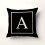 Alfabetpudebetræk 45x45 cm Retro Monogram 5