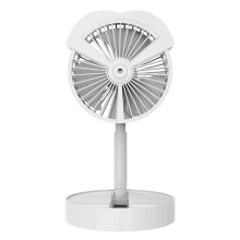 Faltbarer, tragbarer Standventilator mit Oszillationsfunktion, leiser Schlafventilator mit Fernbedienung, 4 Geschwindigkeitsstufen, Timerfunktion,