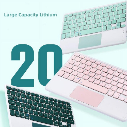 Capa com teclado e suporte inteligente e fino para Samsung Galaxy Tab A9 Plus de 11 polegadas, destacável, com touchpad e suporte para caneta 2