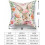 Housses de coussin Lapin de Pâques 45 x 45 cm, polyester, lot de 2 2