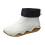 Botas de chuva impermeáveis femininas de cano curto e cano largo. 1