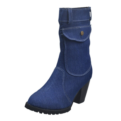 Γυναικείες Μπότες UTTOASFAY Shoes, Ευρωπαϊκό και Αμερικανικό Στυλ, Μεγάλο Μέγεθος, 1