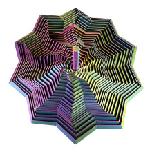 BESTSKY Star Fidget Céadfach – Túr Bíseach Heicseagánach Priontáilte 3D Mór, Éadrom do Dhaoine Fásta, Faoiseamh Strus & Fócas | Ag luí le