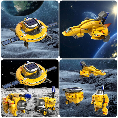 Κιτ ηλιακού ρομπότ STEM 6 σε 1 για παιδιά 8-16 ετών – Ηλιακά και τροφοδοτούμενα με 2