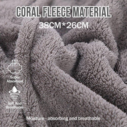 Capa de esfregão extra grande em microfibra de coral fleece 1
