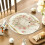 Ronde paasplacemat van polyester, 40 cm, meerkleurig. 5